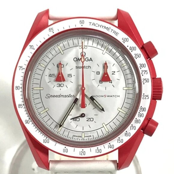 Swatch SO33R100 OMEGA collaboration Moon Swatch MISSION TO MARS Mars Wristwatch main image 11